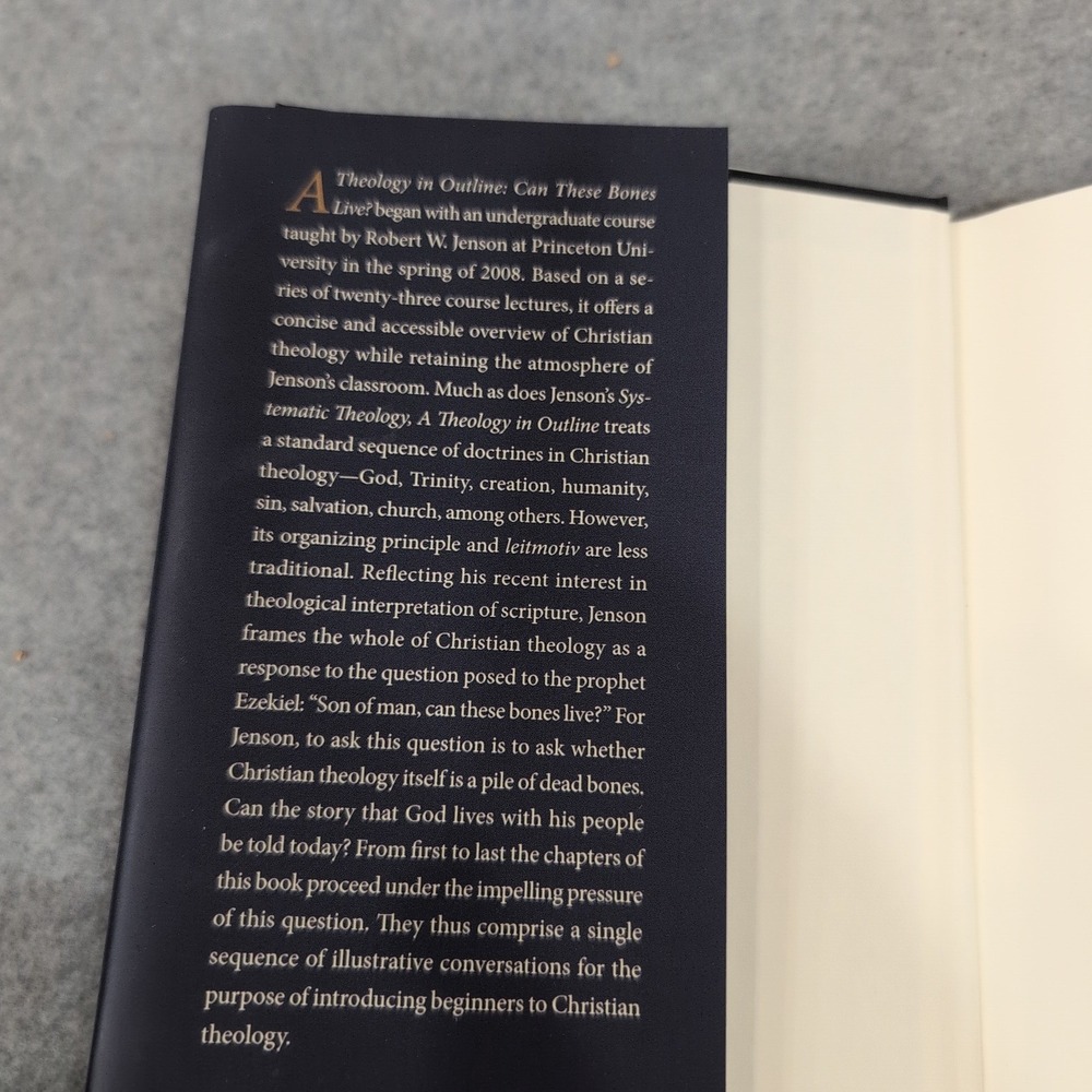 A Theology in Outline Can These Bones Live? Robert W Jenson Oxford Hardcover - Picture 4 of 5